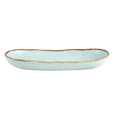Travessa Oval Rustic Blend Azul G