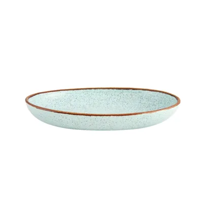Travessa Oval Rustic Blend Azul G