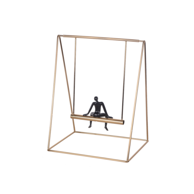 Escultura Swing Golden Black