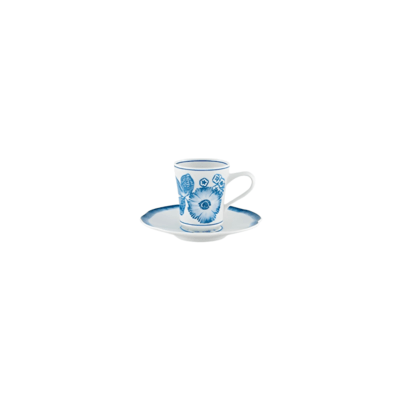 Xícara De Café Coralina Azul